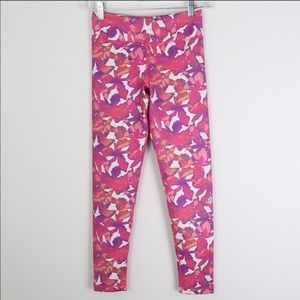 Adidas M Floral Compression Leggings Pink NWOT